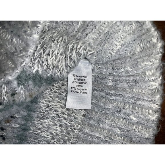 Maurices plus size 2xl striped scoop neck pullover sweater 3/4 sleeve wool blend - Picture 4 of 4